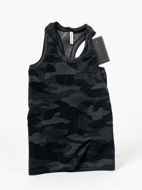NWT Athleta Black Camo Racerback Tank